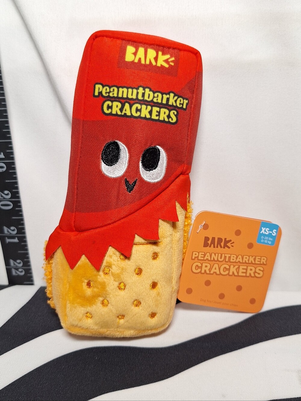 NWT Bark PeanutBarker Crackers Dog Toy XS-S